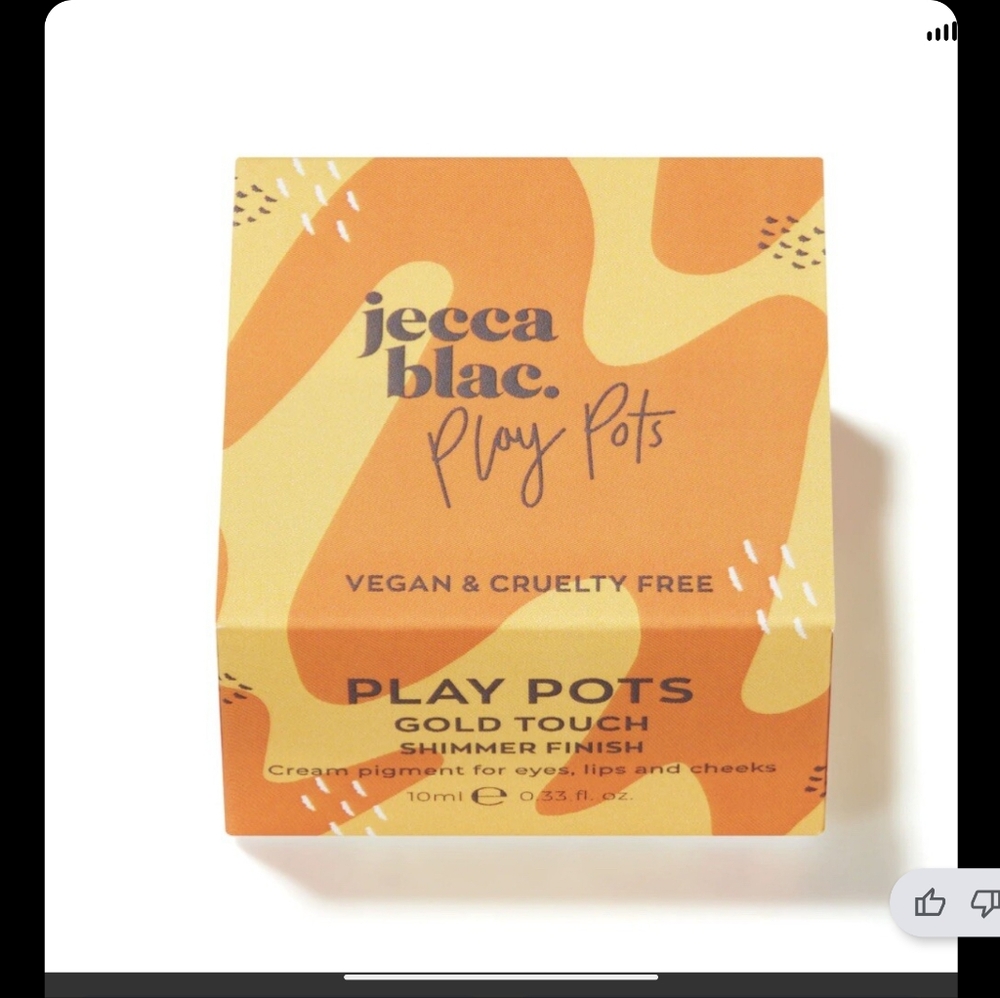 Jecca Blac Play Pots Gold Touch Cream Pigment - Gold